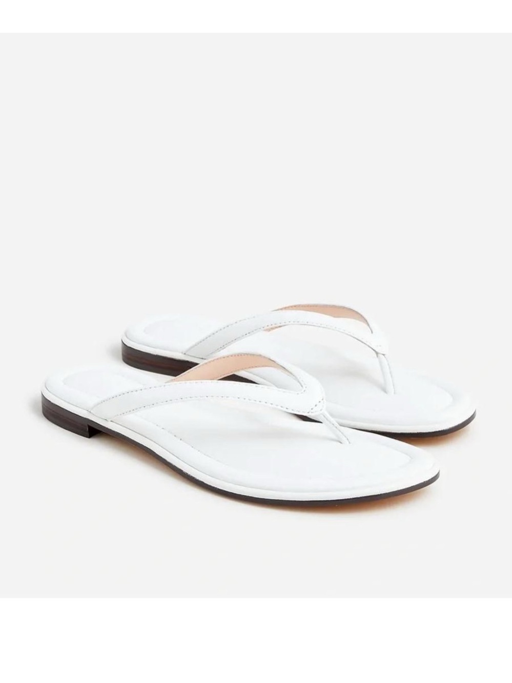 J.Crew Menorca padded thong sandals in leather